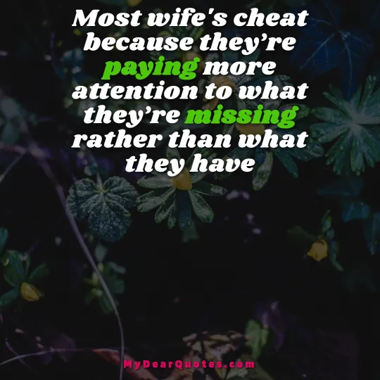 cheating wife quotes
