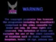A VHS-era warning screen from "20-20 Vision" stating that the video cassette is licensed for home use only and excludes public or commercial use, highlighting a historical perspective on content piracy.