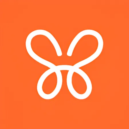The Monarch Money logo, a stylized white butterfly outline on an orange square background.